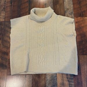 THML Beige Turtleneck Sweater Vest